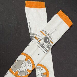 Brand New Star Wars BB8 Novelty Cartoon Character Knee High Socks